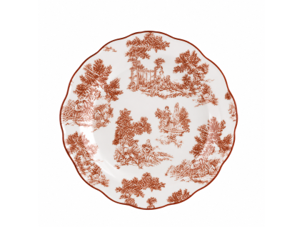 PORCELÁNOVÝ HLBOĶÝ TANIER TOILE DE JOUY AFFINITÀ ELETTIVE 24 CM Blanc Mariclò
