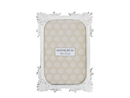 cadre photo rectangulaire souvenir precieux en metal blanchi (3)